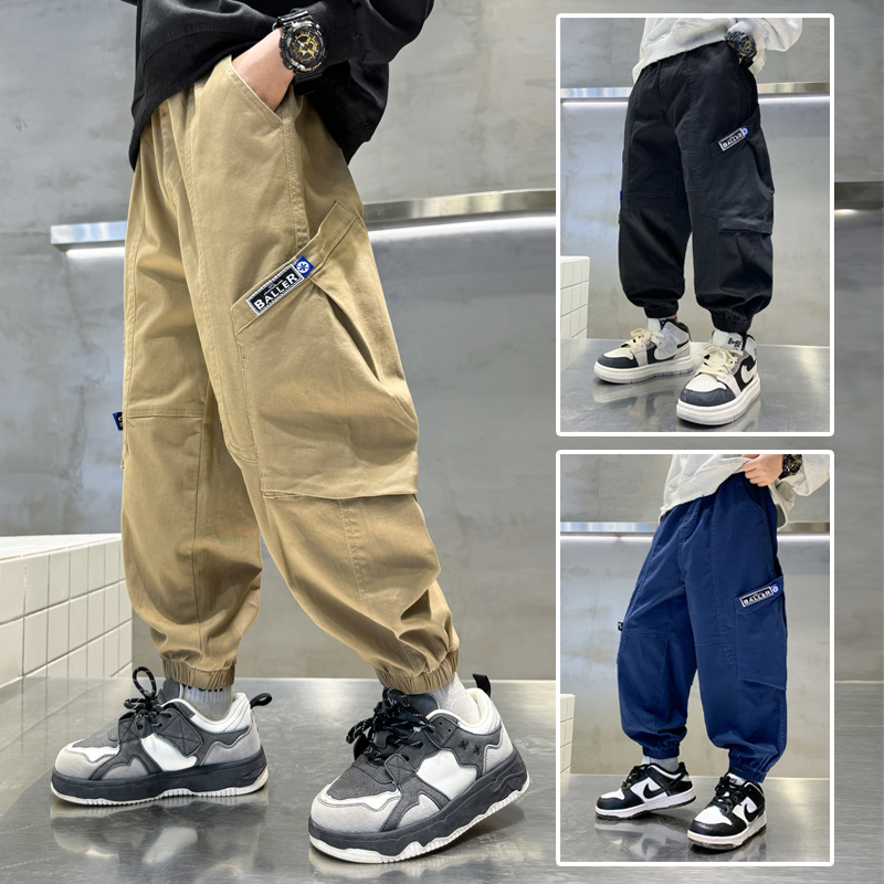 男童裤子春秋款2025新款儿童长裤