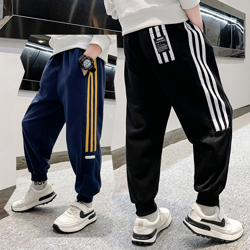 男童加绒裤子秋冬2025新款运动裤