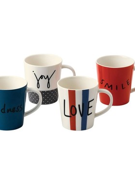 英国RD之MULLEN系列马克杯水杯牛奶杯咖啡杯办公室釉下彩安全卫生