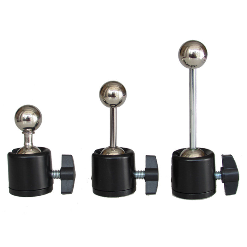 相机手机直播支架双球型360度旋转云台圆孔型手机夹横拍竖拍俯拍