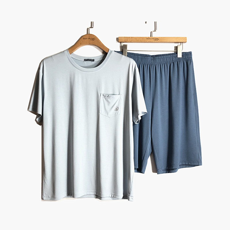 豪门男士优可丝短袖短裤家居服