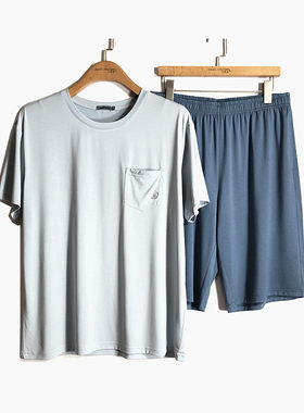 豪门男士优可丝短袖短裤家居服