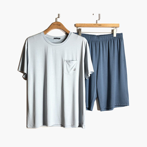 豪门男士优可丝短袖短裤家居服