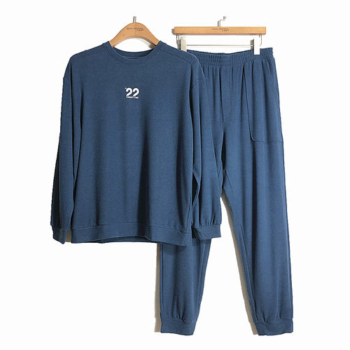 凯撒男士肌理绒睡衣家居服套装