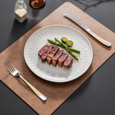 日式石纹西餐盘子陶瓷餐具套装