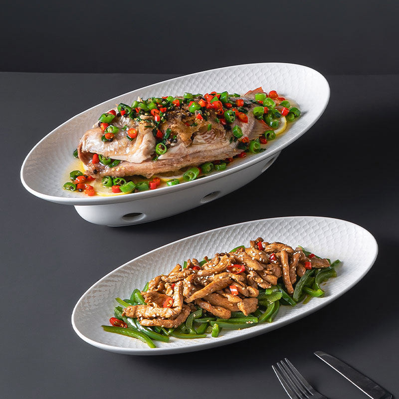 蜡烛加热餐具商用椭圆盘菜盘莲心鱼盘保温专用盘陶瓷酒店明炉餐厅,餐饮具,盘,淘宝优惠券,粉丝福利购,淘宝优惠卷