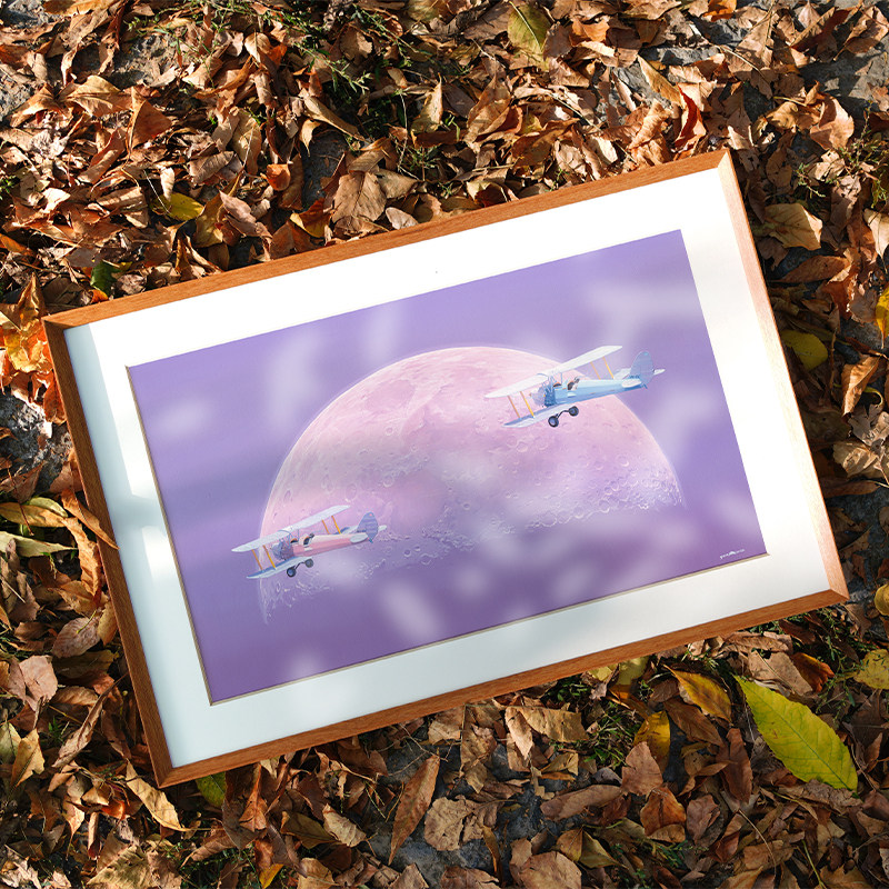 易振鑫儿童房装饰画飞机星空小清新幼儿园多巴胺卧室床头装饰挂画