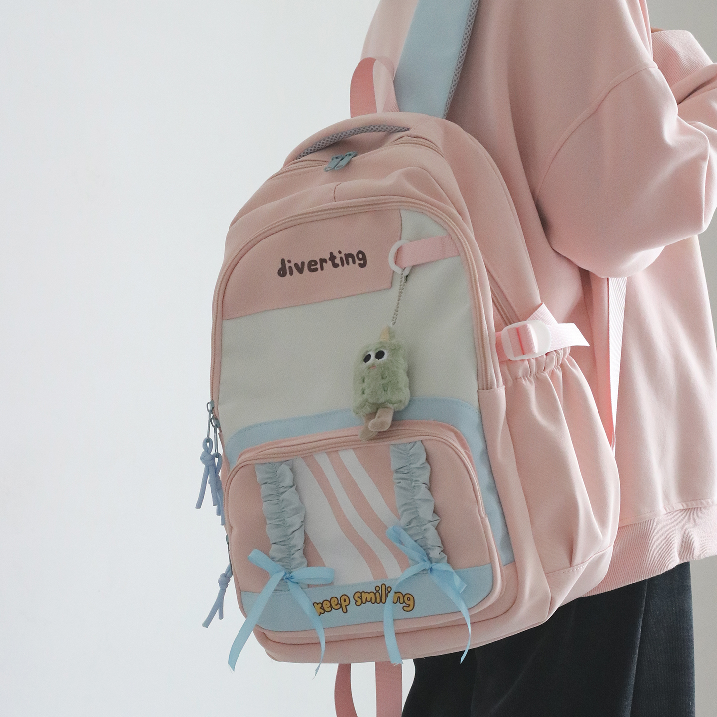 可爱少女小清新双肩背包