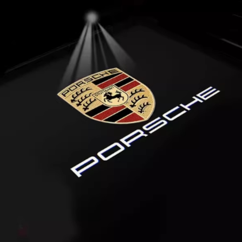 保时捷迎宾灯汽车开门车门灯投影