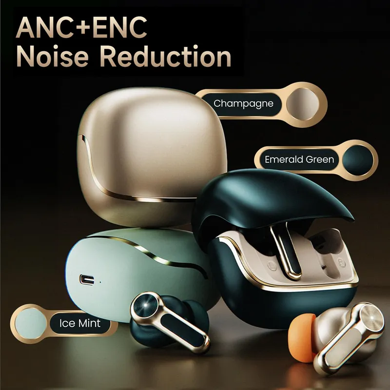 T21 ANC 新款工厂直销私模蓝牙耳机TWS ANC 4唛降噪游戏低延时