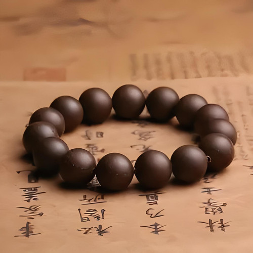 定制版沉香老山檀合香手串