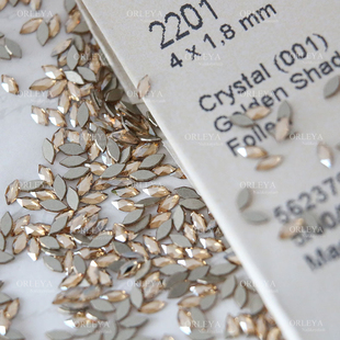 正品 施家华子2201平底马眼001GSHA金色魅影色闪耀穿戴甲美甲钻闪