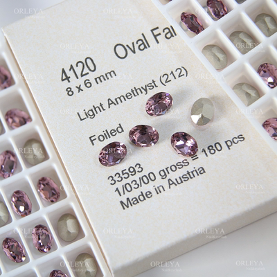 施家华子4120尖底椭圆形212浅紫