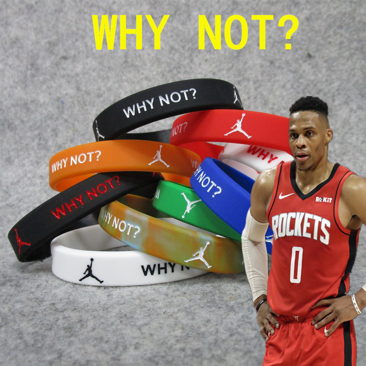 雷霆威少WHY NOT?信仰励志同款运动手环 腕带 手链带球迷饰品促销