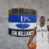 篮球球星鹈鹕队1号 锡安.威廉森签名夜光运动手环硅胶腕带球迷