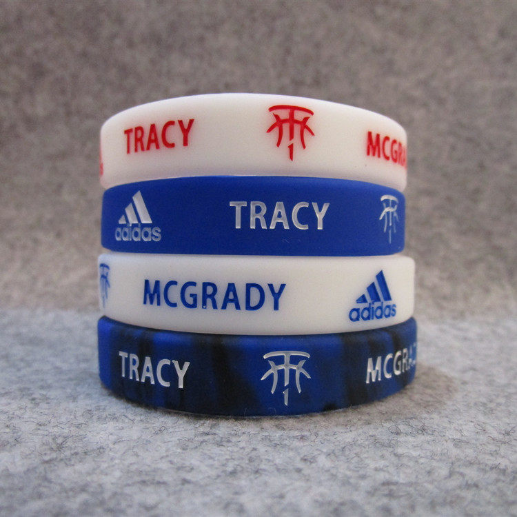 篮球星麦迪Tracy McGrady阿标运动手环硅胶夜光腕带球迷礼物饰品