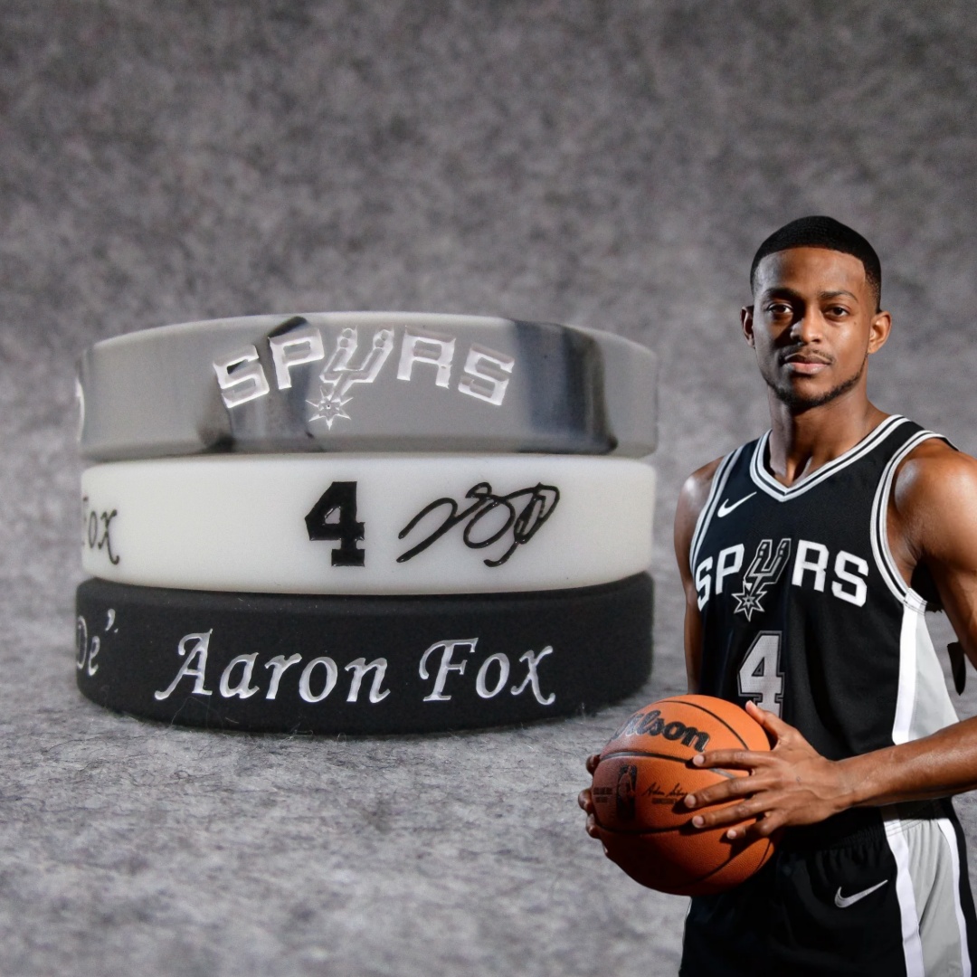 马刺队4号福克斯运动手环腕带