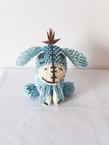 咿唷(Eeyore)成品3D三角立体折纸卡通玩偶三角插手工课diy情人节