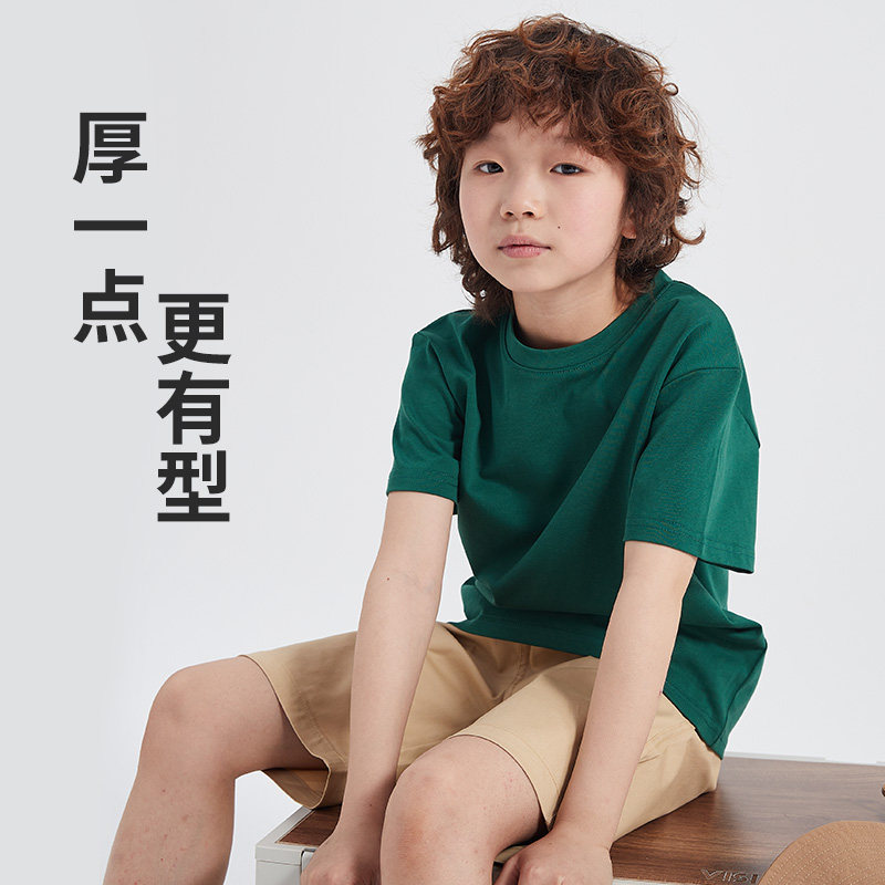 纯棉短袖打底衫画窗圆领