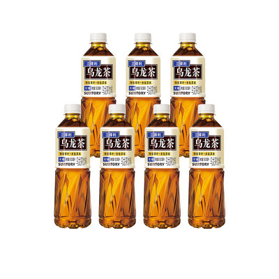 三得利无糖乌龙茶饮料0脂0糖茶韵回甘500ml*7瓶装正品网红茶饮品