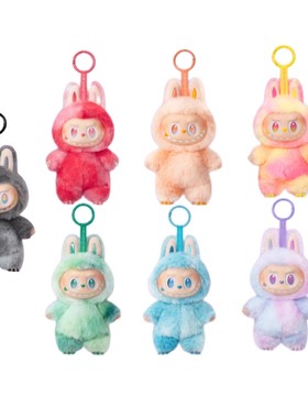 POPMART泡泡玛特LABUBU3.0新品前方高能系列马卡龙搪胶挂件盲盒