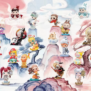 POPMART泡泡玛特点金奔腾系列盲盒星星人 拉布布 SP DIMOO手办