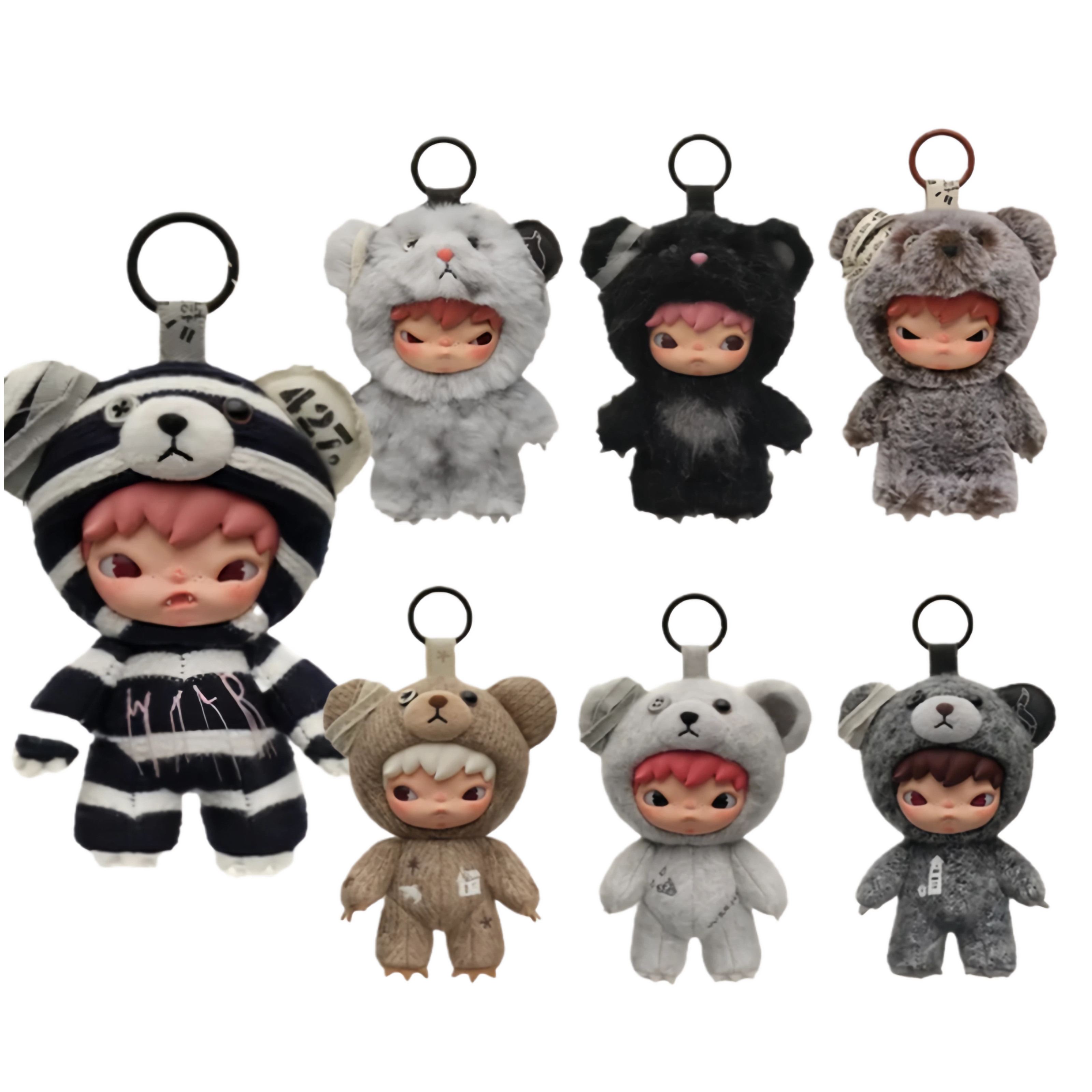 泡泡玛特POP MART 小野Hirono公路日志毛绒公仔挂件盲盒周边礼物