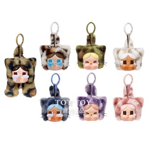 POPMART泡泡玛特CRYBABY豹豹猫猫系列搪胶毛绒挂件盲盒可爱礼物