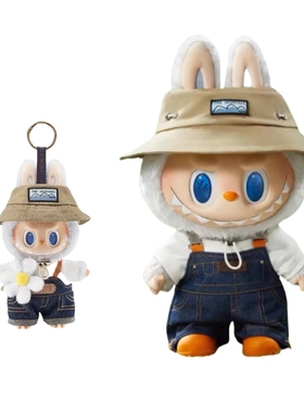 POPMART LABUBU泡泡玛特拉布布春天野在家毛绒公仔挂件玩具礼物