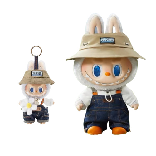 POPMART LABUBU泡泡玛特拉布布春天野在家毛绒公仔挂件玩具礼物