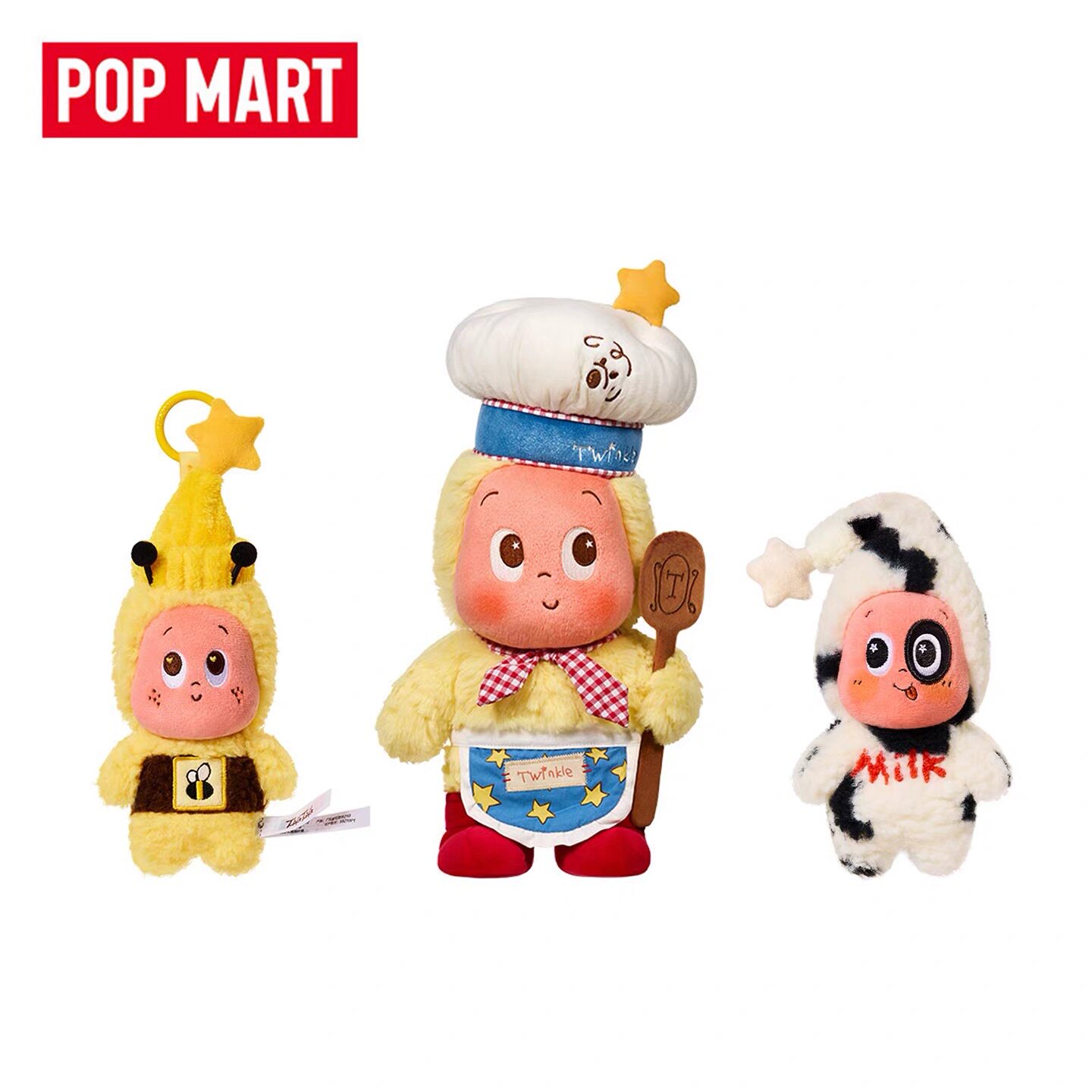 POPMART泡泡玛特星星人欢迎来到月球表面系列烘焙师毛绒公仔娃娃