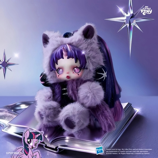 POPMART泡泡玛特θSKULLPANDA × 小马宝莉系列毛绒公仔挂件盲盒