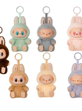 POPMART 泡泡玛特 马卡龙2代labubu坐坐派对搪胶毛绒盲盒挂件