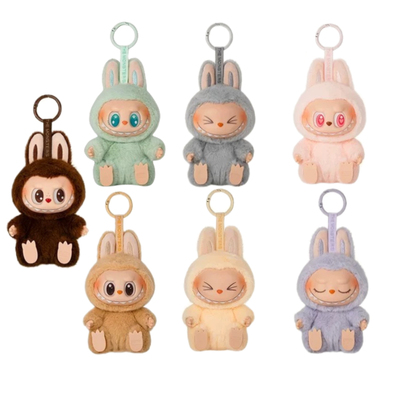 POPMART 泡泡玛特 马卡龙2代labubu坐坐派对搪胶毛绒盲盒挂件