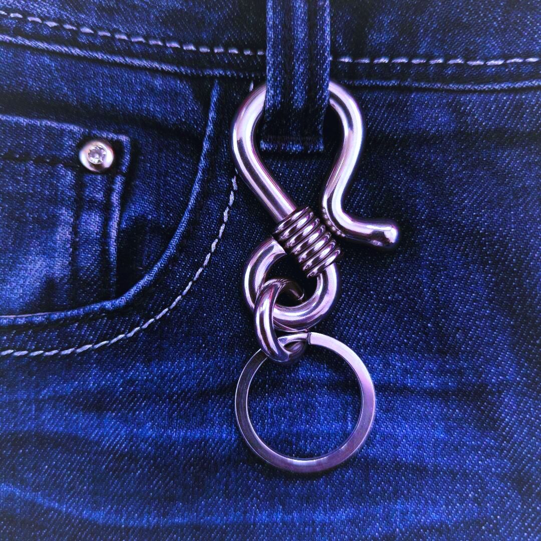 浩茗尚格汽车钥匙扣不锈钢短小