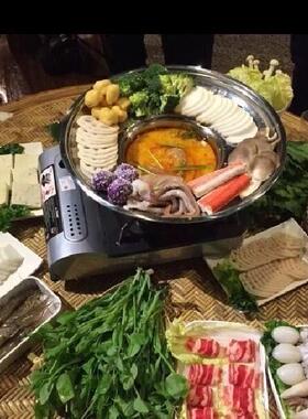 代购包邮 越南特色帽子锅 不锈钢酸辣火锅配用风格独特多功能海鲜