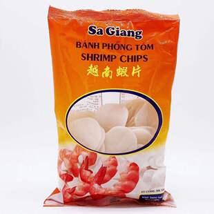 越南特色 BANH PHONG TOM 原味干虾片200克 东南亚风味小吃炸虾饼