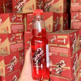 包邮 越南STING草莓味碳酸饮料出售汽水果汁 24X330毫升 整箱发货