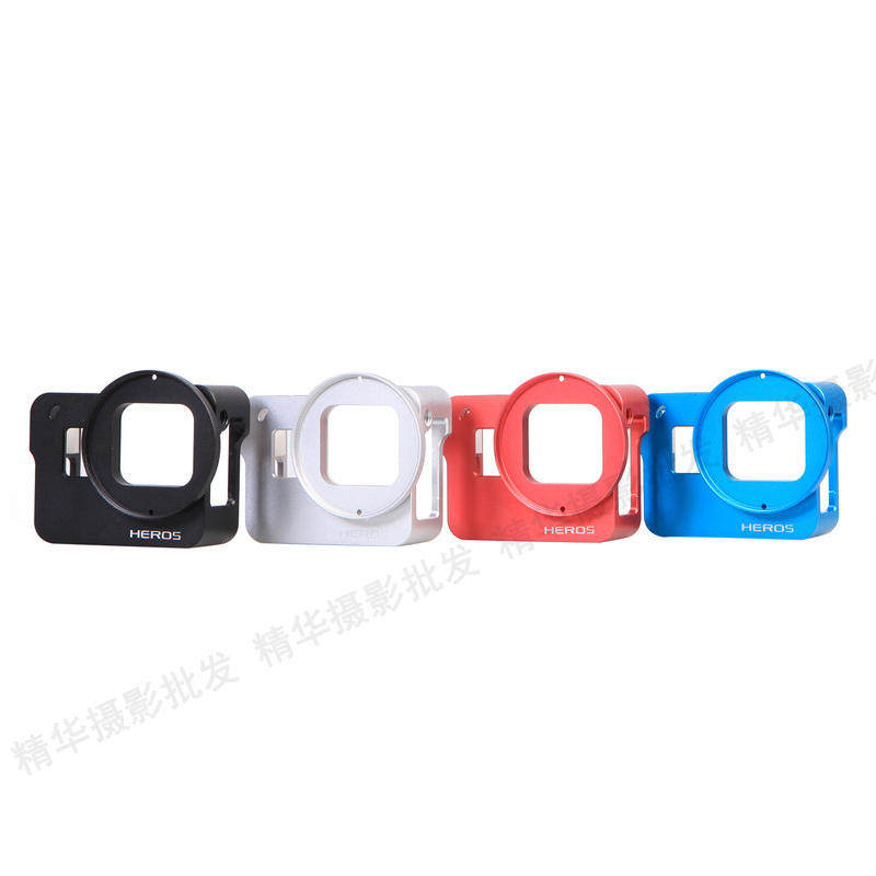 gopro配件hero5 Black 3/4 铝合金多功能狗笼边框散热金属外壳
