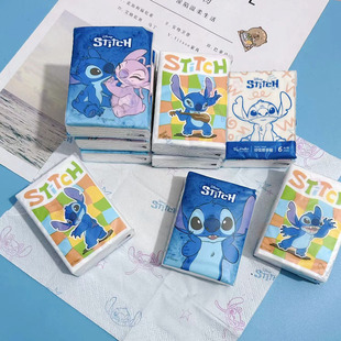 印花手帕纸史迪奇印花纸巾成人便携小包纸学生面巾纸卫生纸餐巾纸