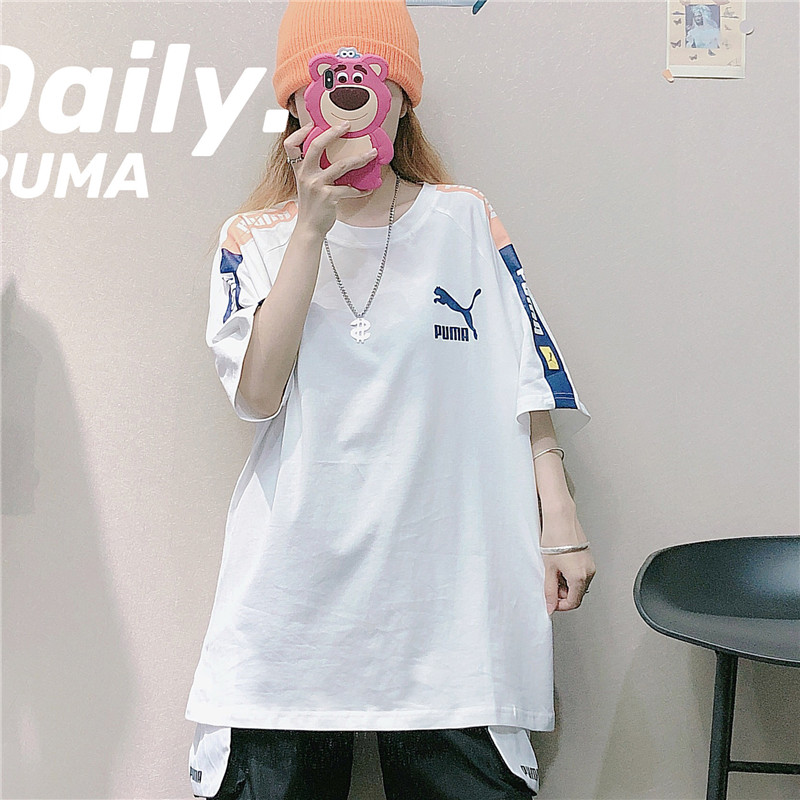 PUMA彪马夏季INS潮牌oversize短袖女T恤衫男宽松串标中袖BF情侣装在类目 男装, T恤中 - 来自Buy2taobao.com提供专业的淘宝代购服务