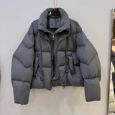 2025冬装新款短款立领羽绒服