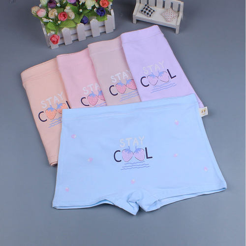 加肥加大码初中学生透气女童内裤