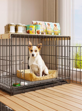 狗笼子中型犬家用宠物笼室内宠物笼子小型犬便携免安装带托盘大号