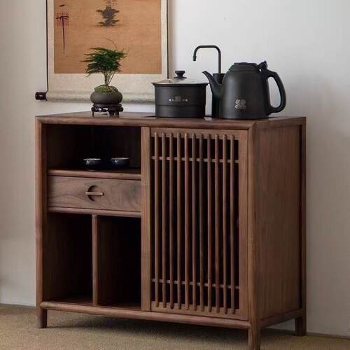 新中式实木茶水柜新款茶叶柜