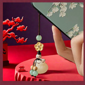 手机链挂件手机挂绳天然菩提情侣高档汽车钥匙扣招财福袋 钱袋