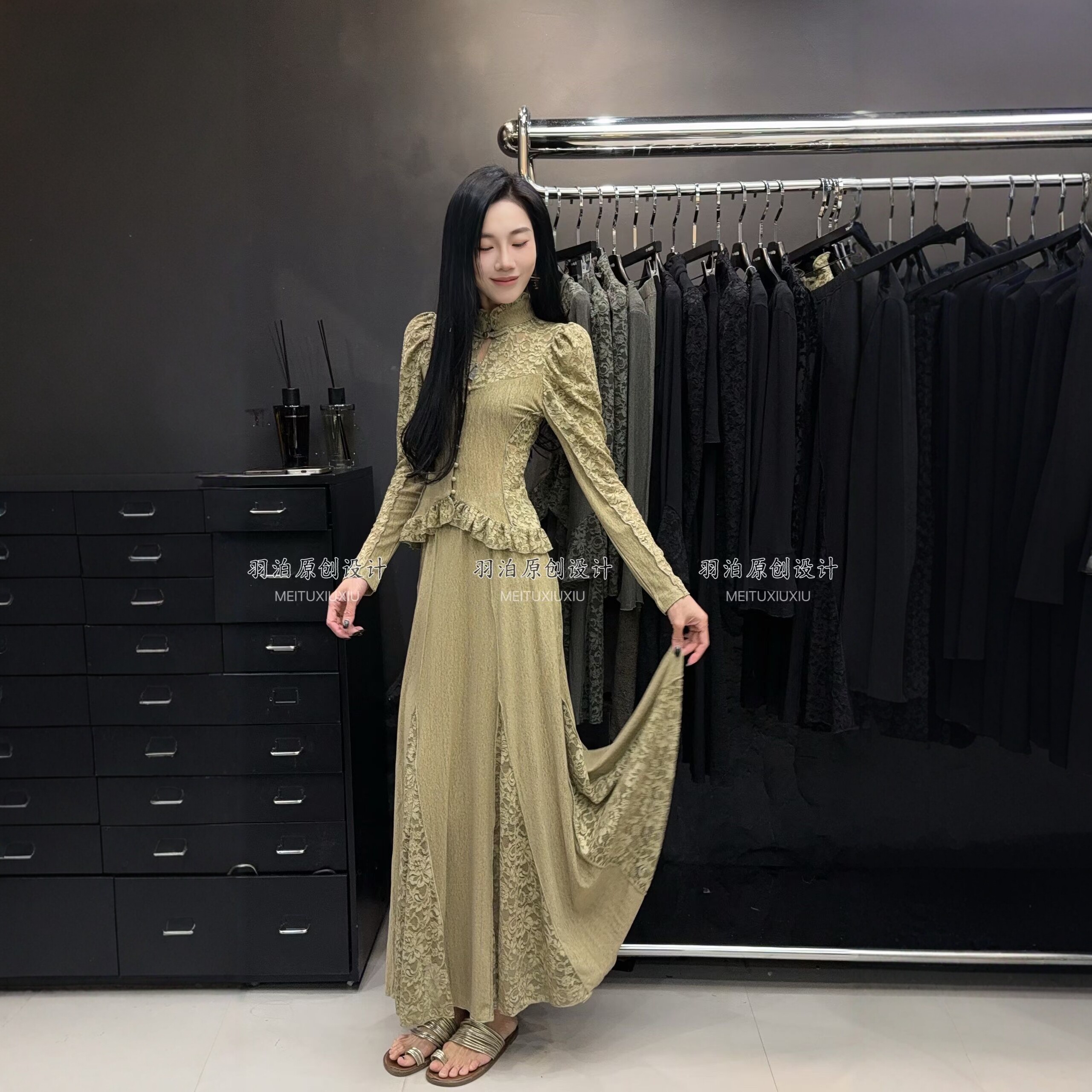 欧洲站新中式国风上衣女高端潮