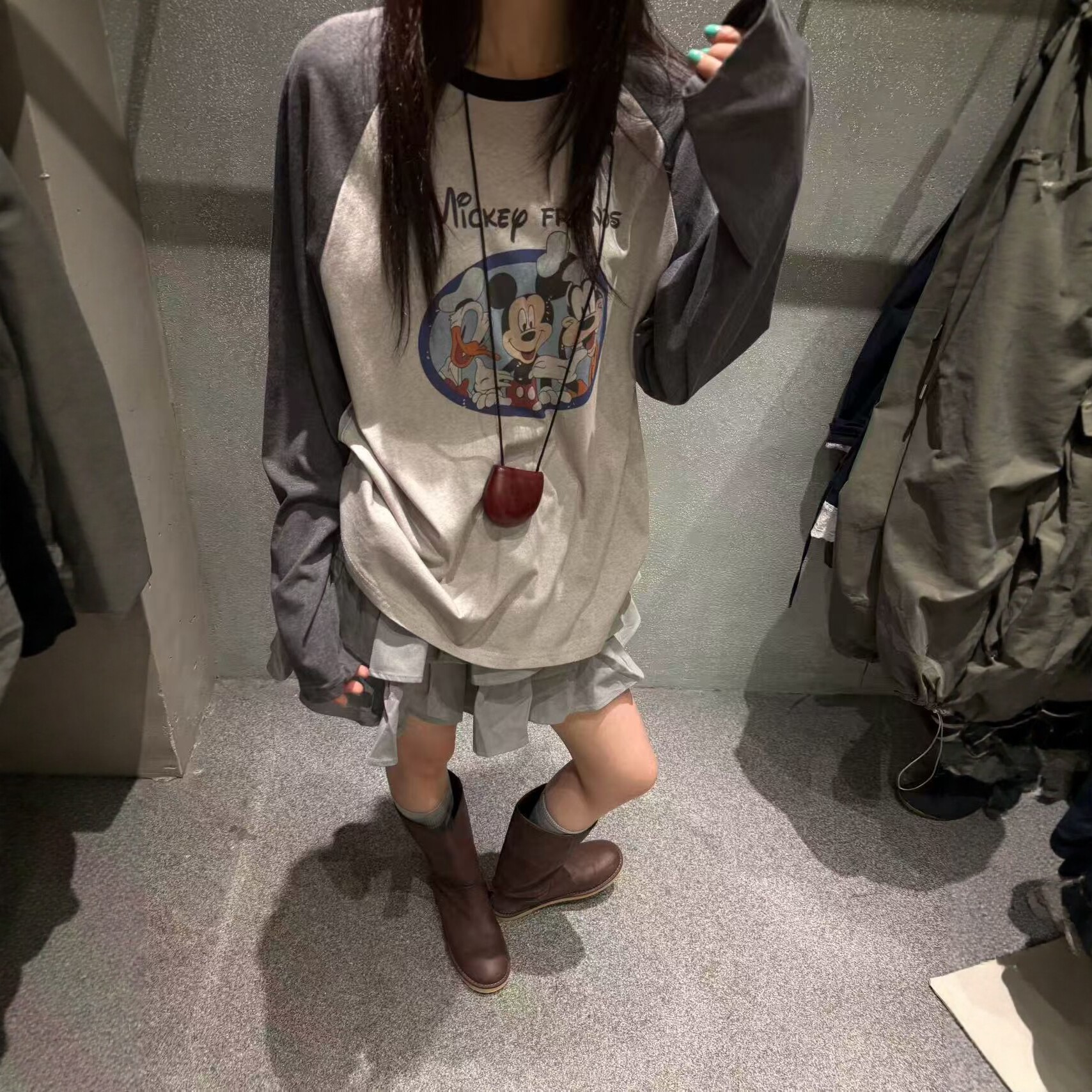 卡通印花百搭打底衫上衣T恤女