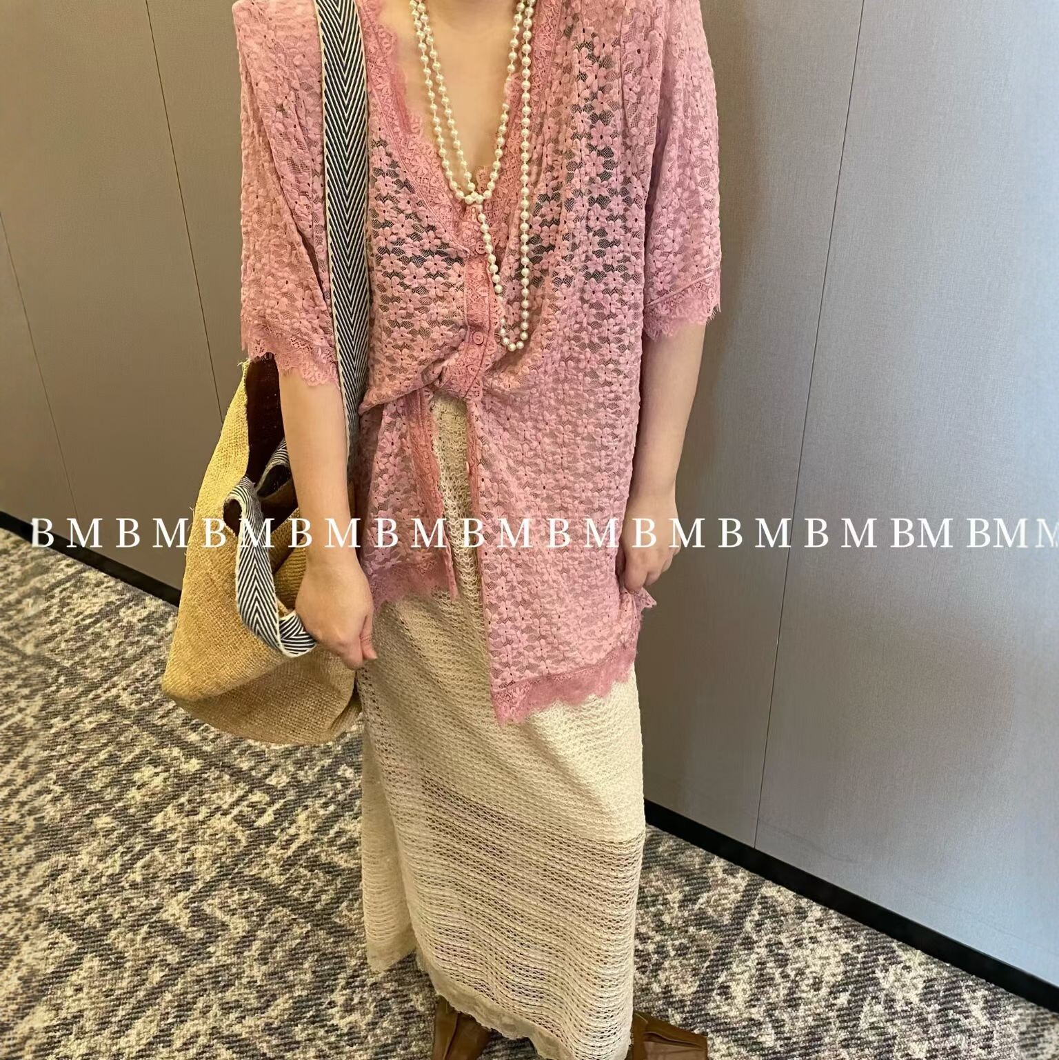 ins性感立体花朵蕾丝开衫2026夏