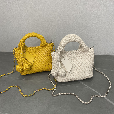 新款手工编织手拎包时尚迷你